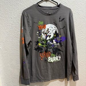 Walt Disney World 50th anniversary gray Halloween Women's Long Sleeve Large